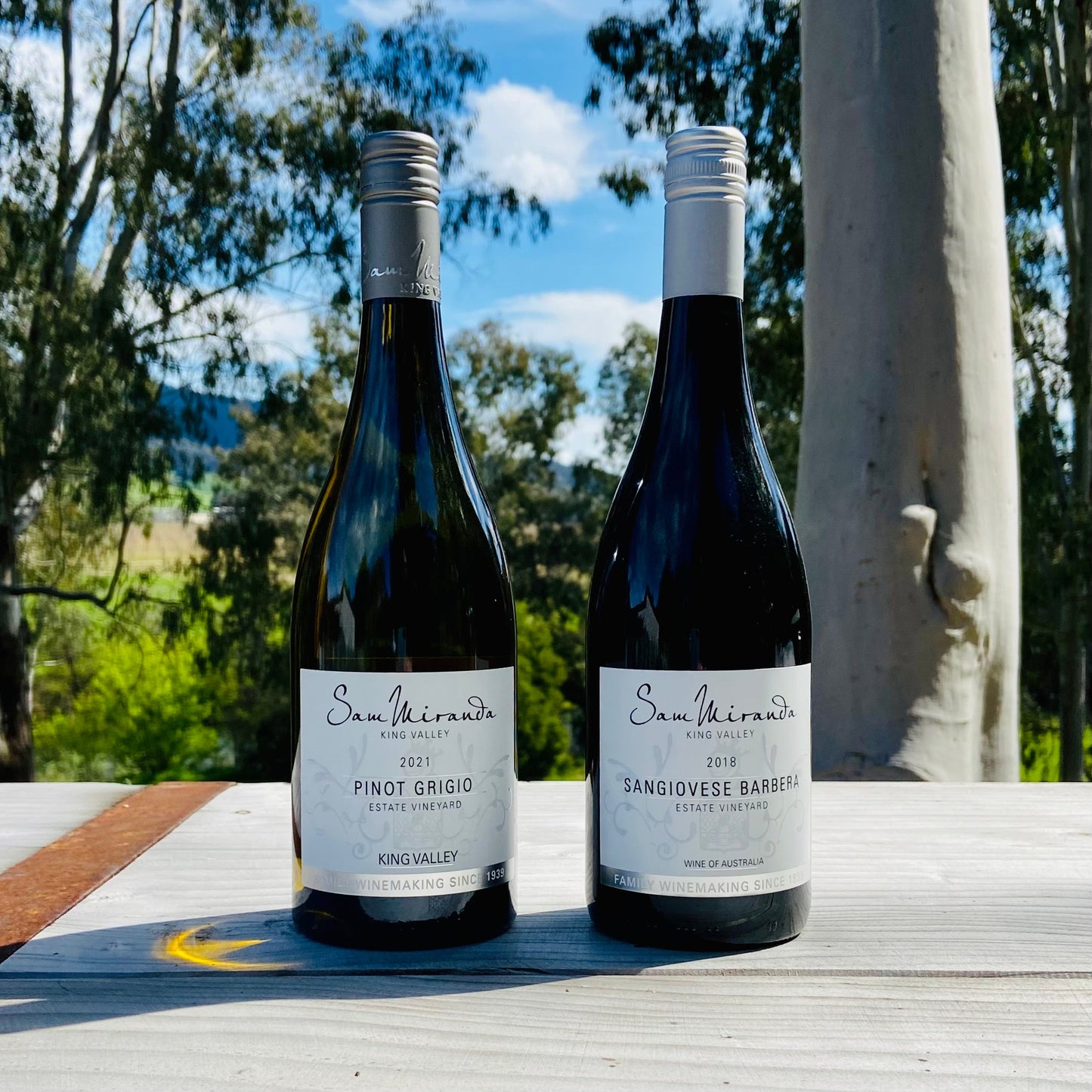 King Valley Wine, Sam Miranda Pinot Grigio & Sangiovese Barbera