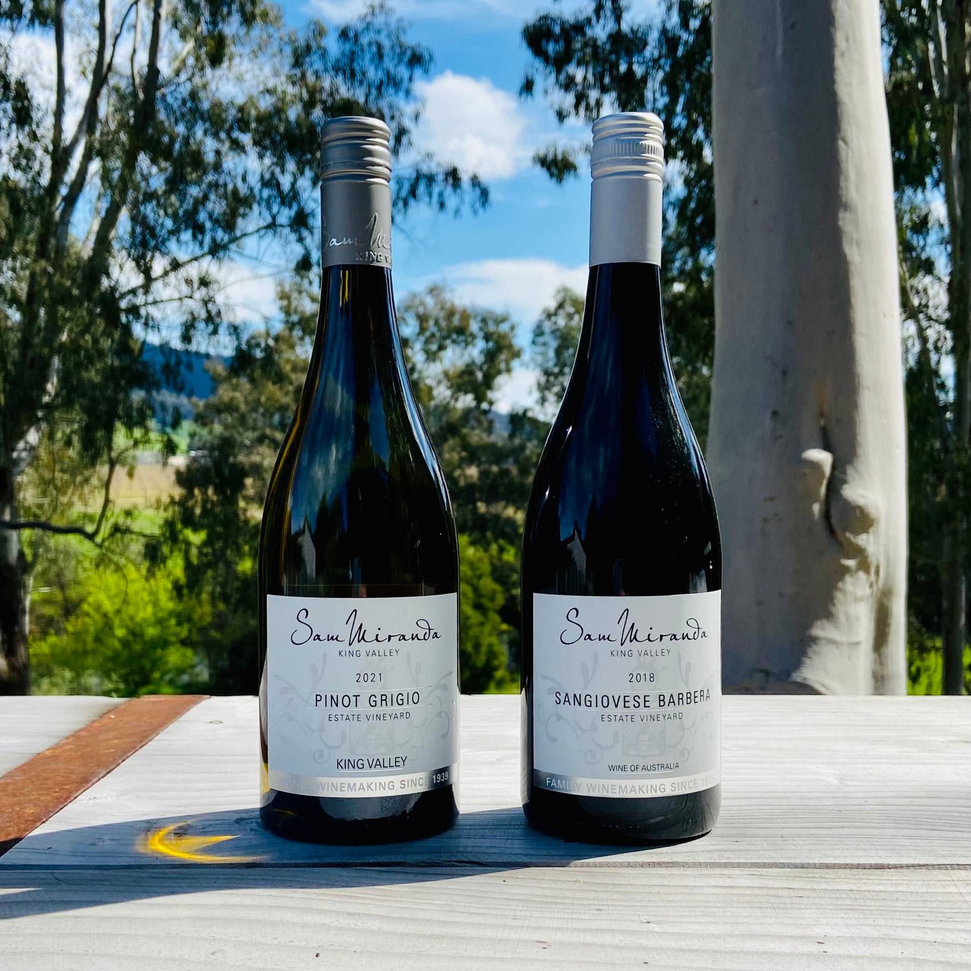 King Valley Wine, Sam Miranda Pinot Grigio & Sangiovese Barbera
